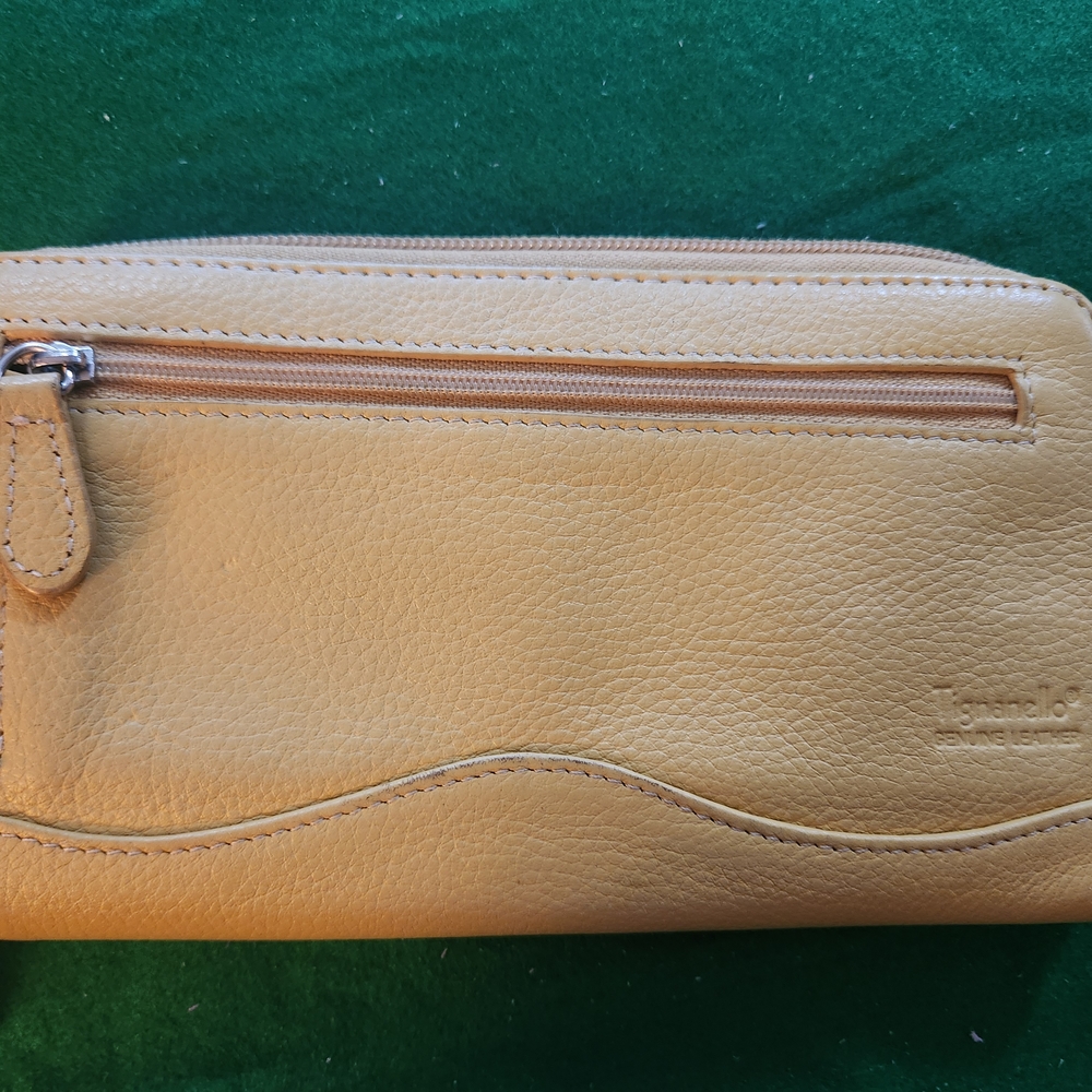 Mustard yellow Leather Wallet